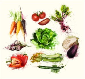 Фрукты и овощи для интерьера