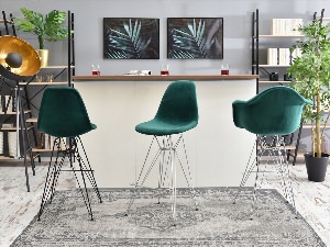 Барные стулья зеленые для кухни