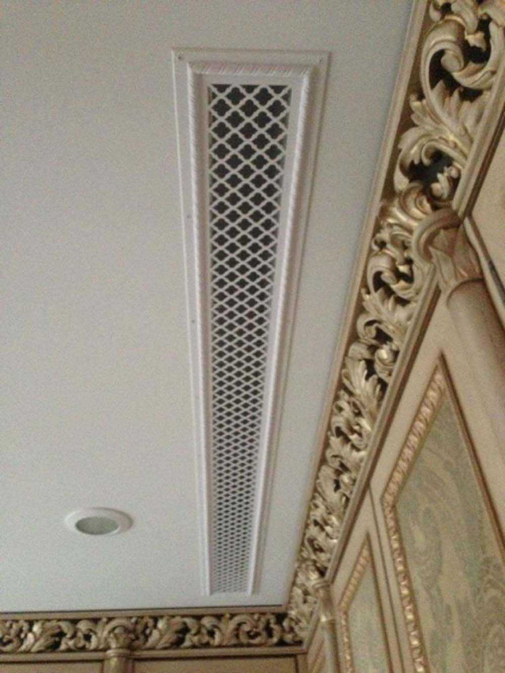 Декоративная решетка на потолок для вентиляции
