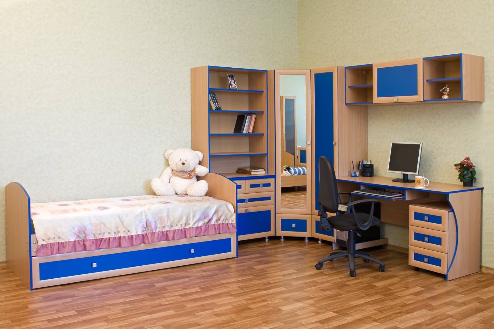 детские гарнитуры в комнату для школьника в маленькую комнату