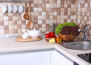 Мелкая плитка для кухни на фартук