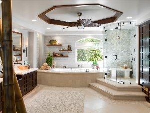 Дизайн больших ванных комнат