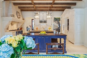 Синяя кухня Прованс
