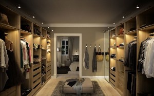 Свет в гардеробной комнате