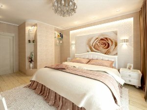 Персиковая спальня дизайн