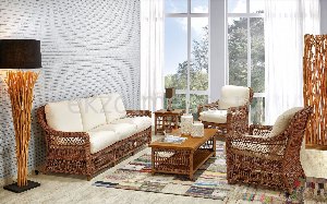 Плетеная мебель в интерьере