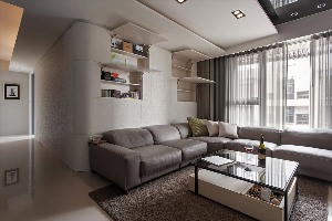 Дизайн комнаты с угловым диваном