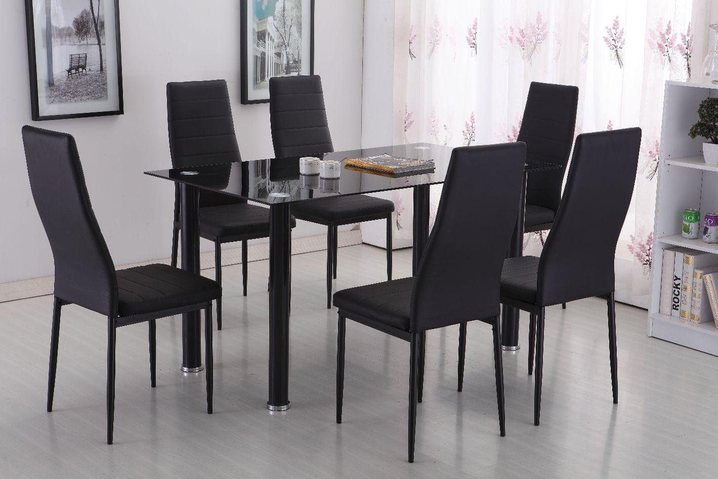 Темные кухонные столы. Стол обеденный Зальцбург-0080 темный тон. Черные стулья для кухни. Чёрный стеклянный стол на кухню. Стол кухонный черный.