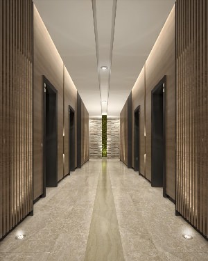 Интерьер офисного коридора