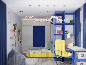 Дизайн маленькой детской комнаты для мальчика