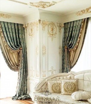 Дизайн штор для гостиной классический стиль