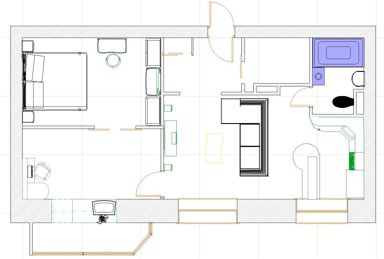 дизайн квартиры перепланировка двухкомнатной квартиры
